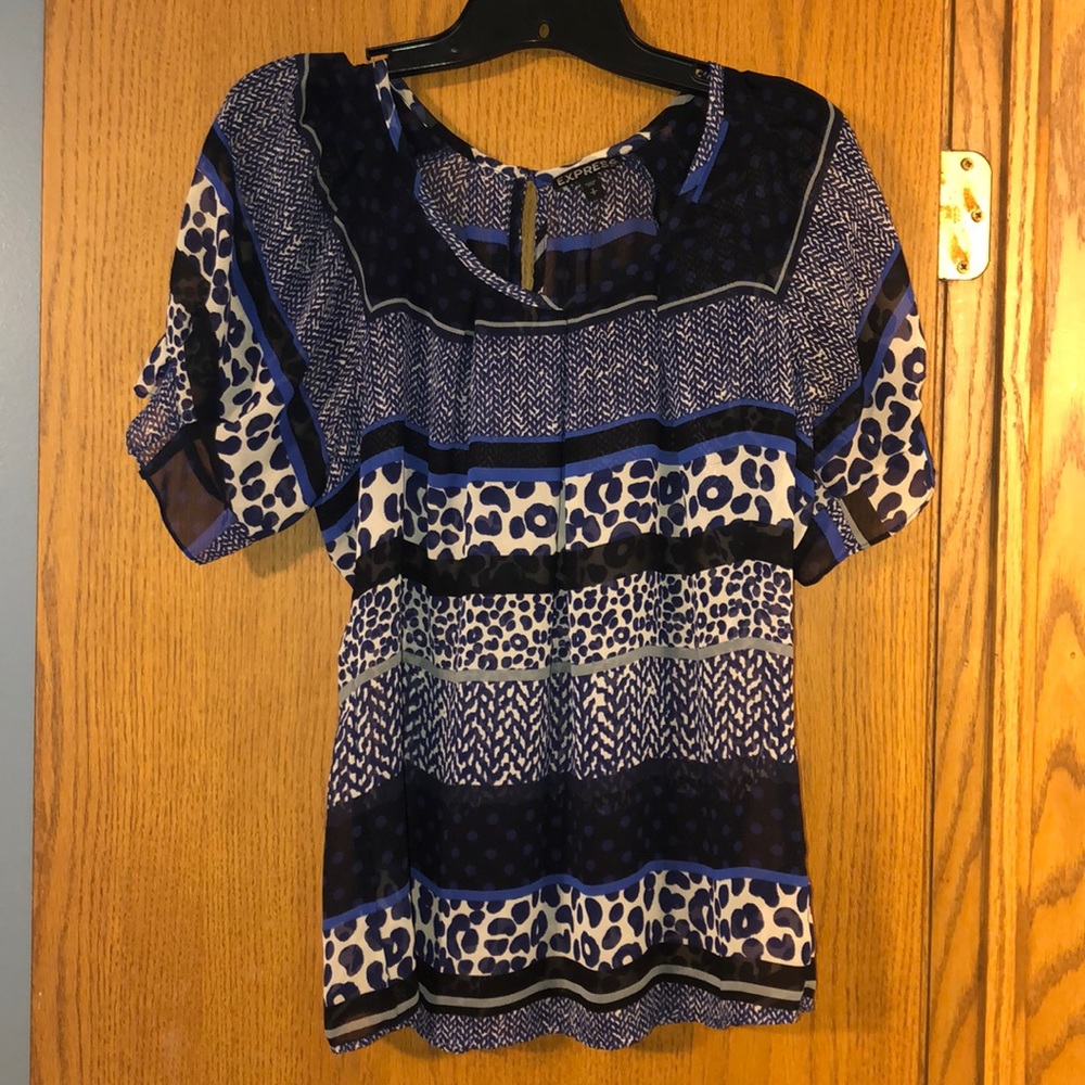 Express - animal print dress shirt